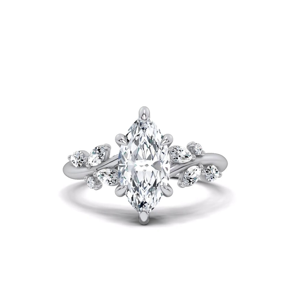 360 degree view of Lea Nature-Inspired Engagement Ring