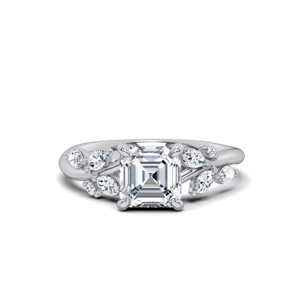 360 degree view of Lea Nature-Inspired Engagement Ring