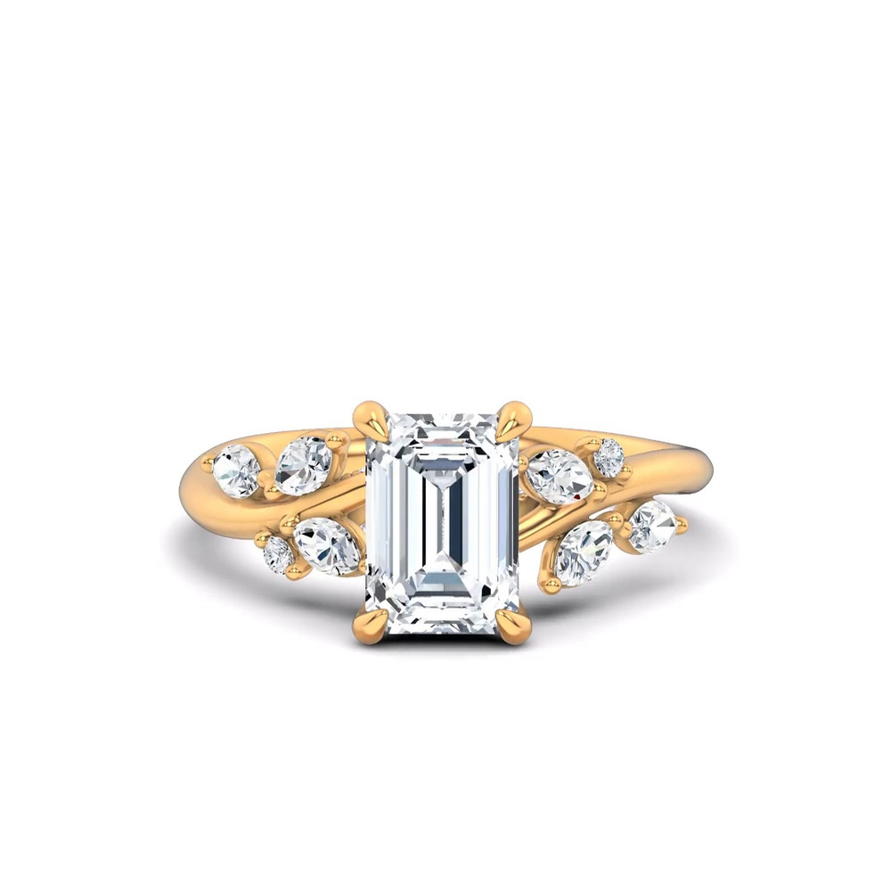 360 degree view of Lea Nature-Inspired Engagement Ring