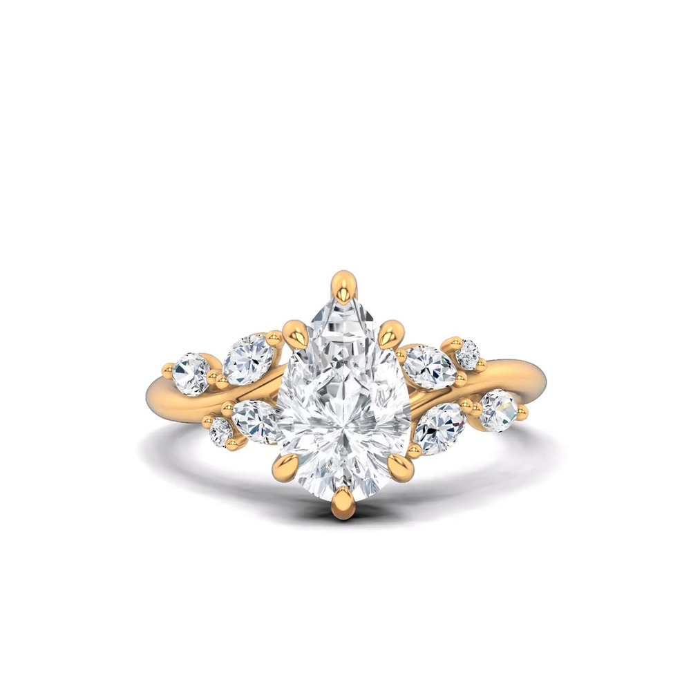 360 degree view of Lea Nature-Inspired Engagement Ring
