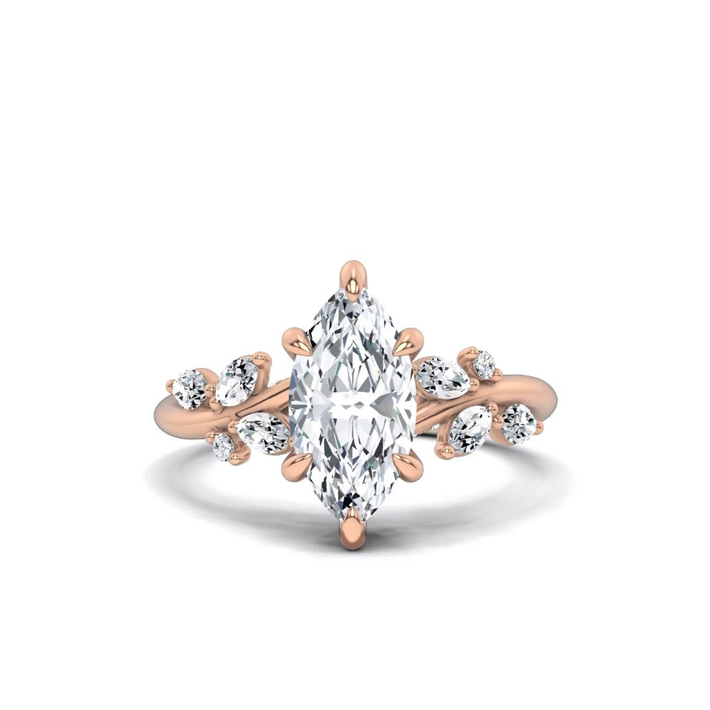 360 degree view of Lea Nature-Inspired Engagement Ring