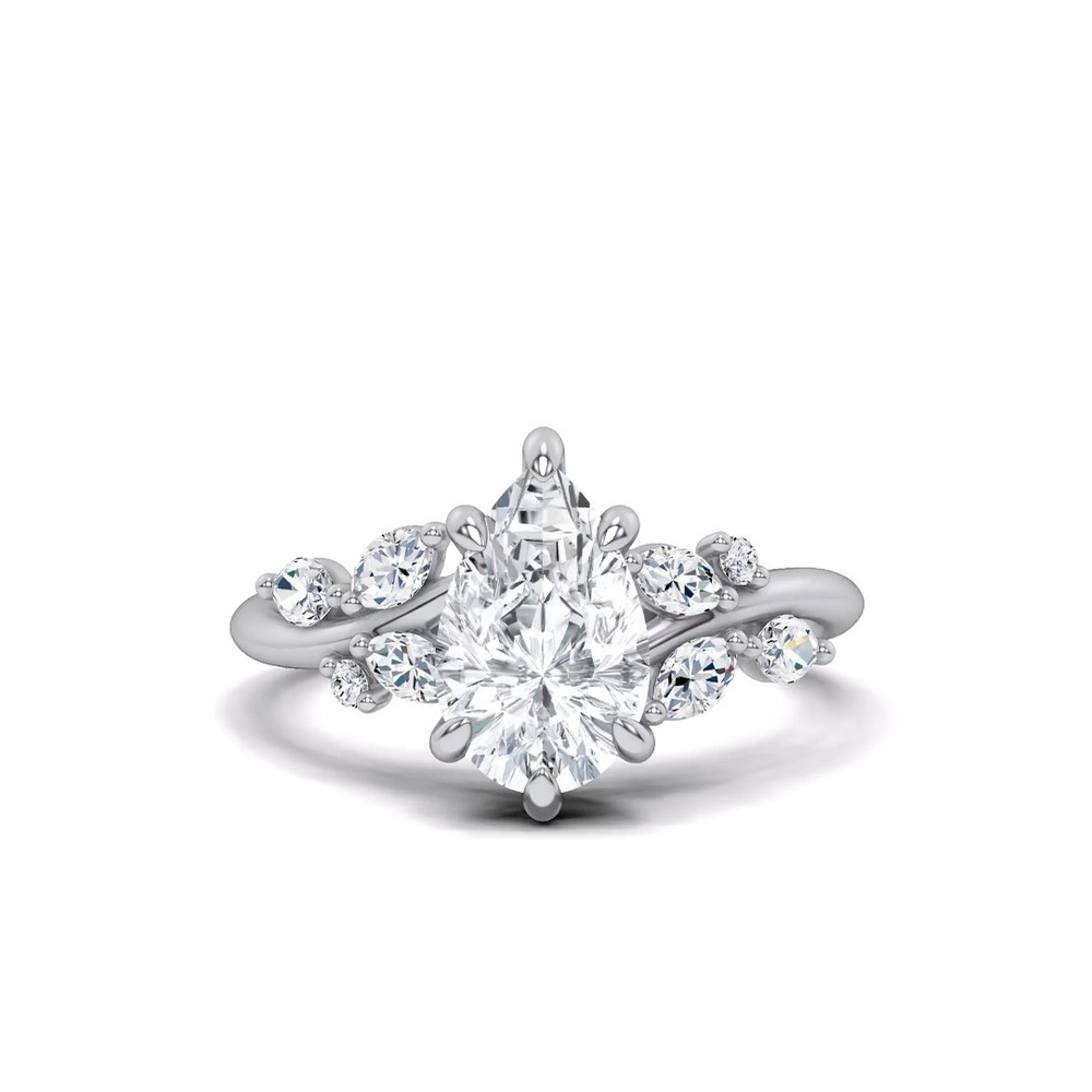360 degree view of Lea Nature-Inspired Engagement Ring