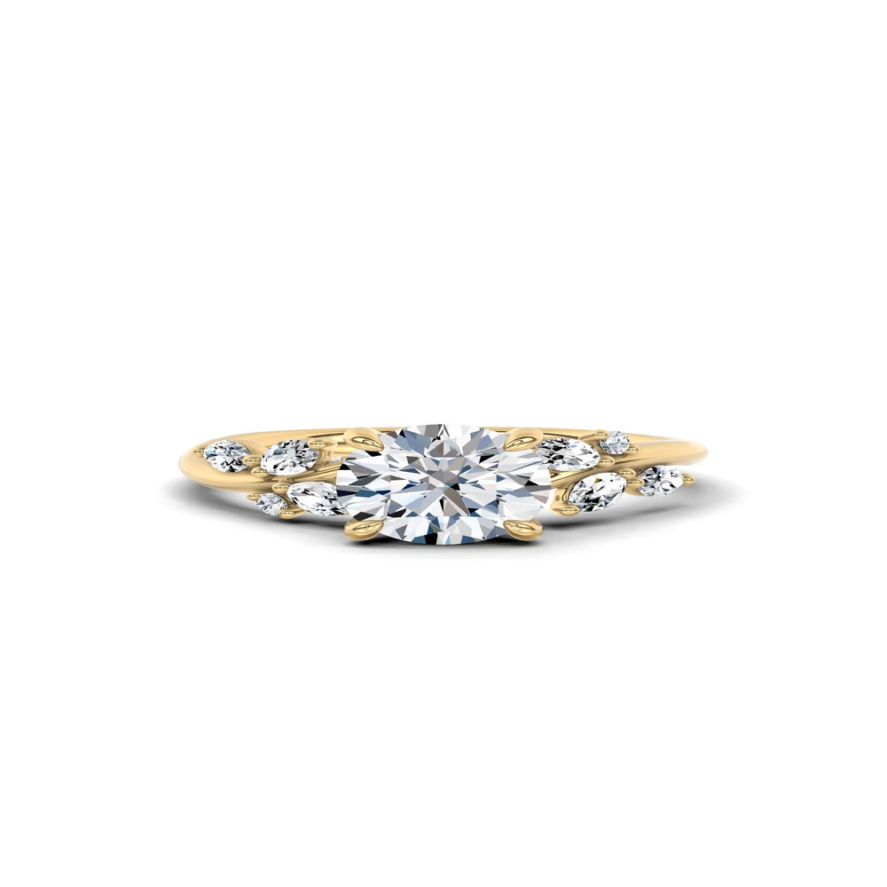360 degree view of Lea Nature-Inspired Engagement Ring