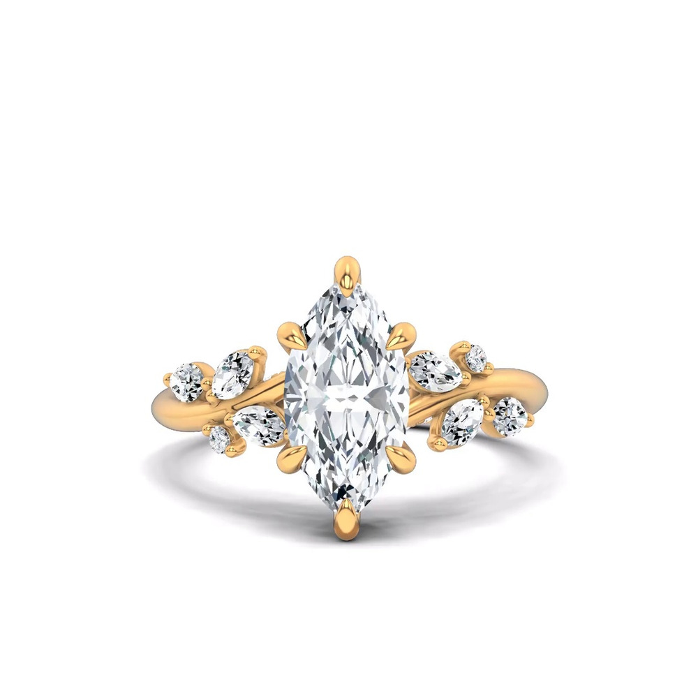 360 degree view of Lea Nature-Inspired Engagement Ring