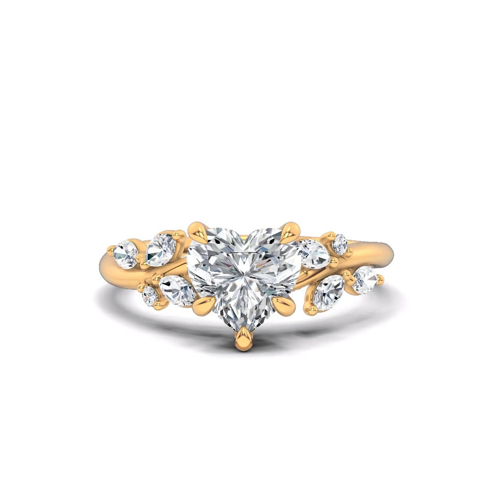 360 degree view of Lea Nature-Inspired Engagement Ring