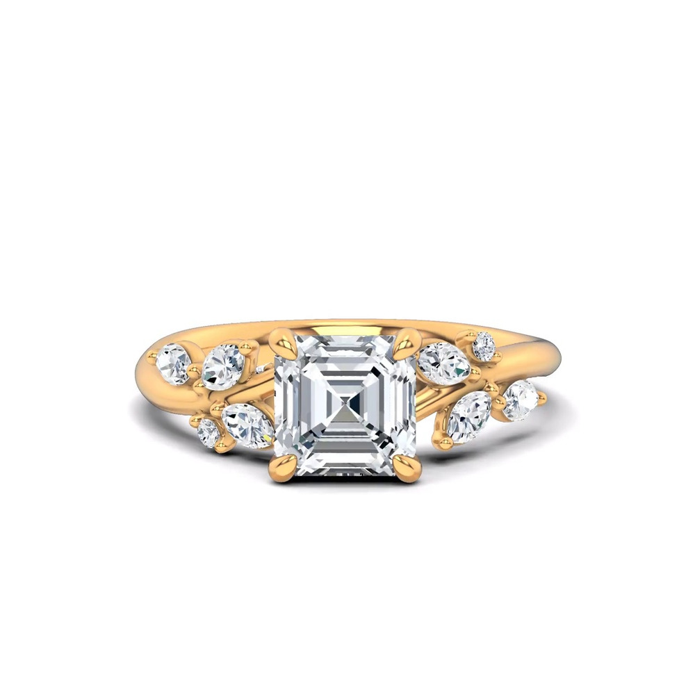 360 degree view of Lea Nature-Inspired Engagement Ring