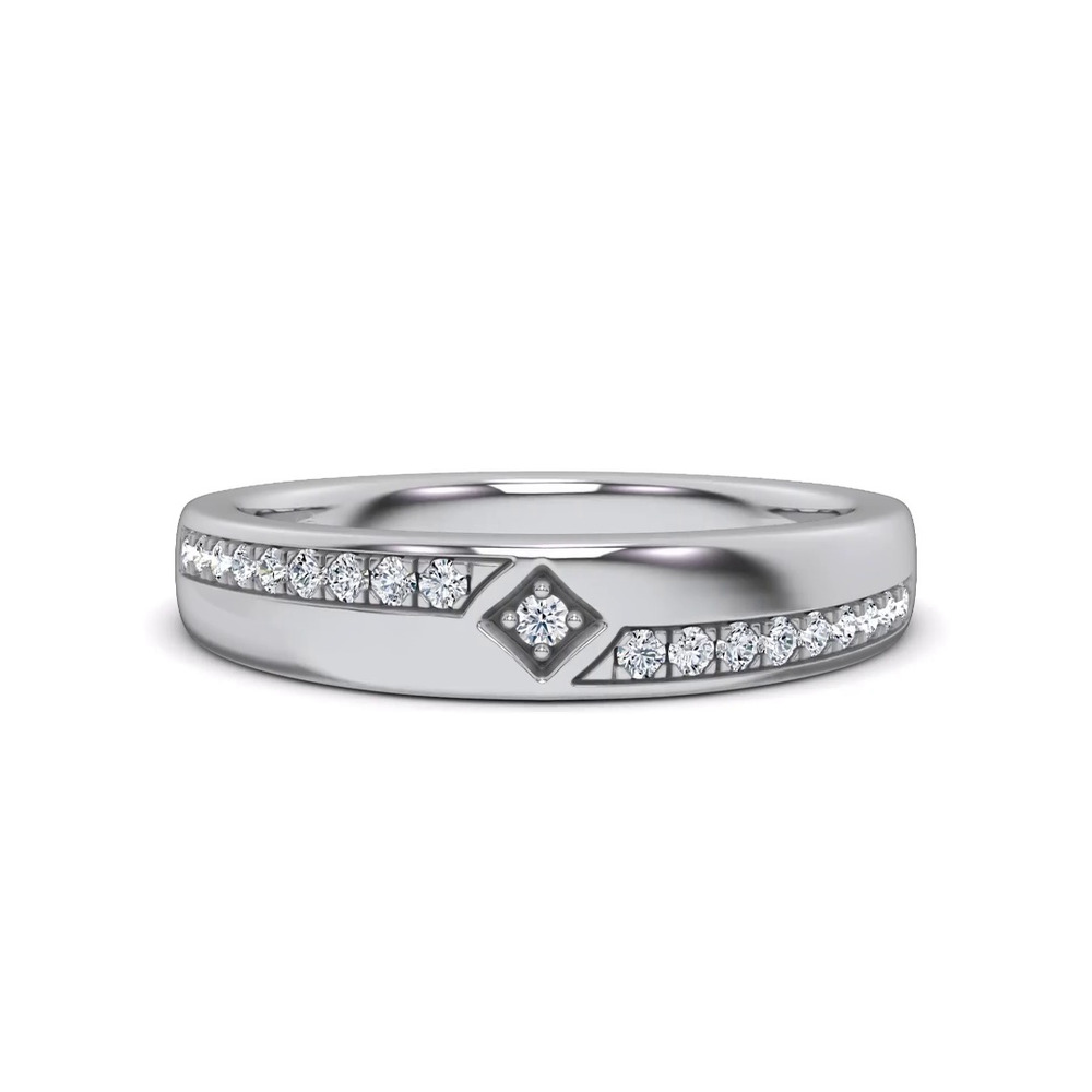 360 degree view of Mirrored Pavé Band by Christian Siriano
