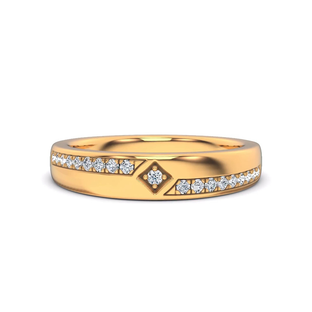 360 degree view of Mirrored Pavé Lab Band by Christian Siriano