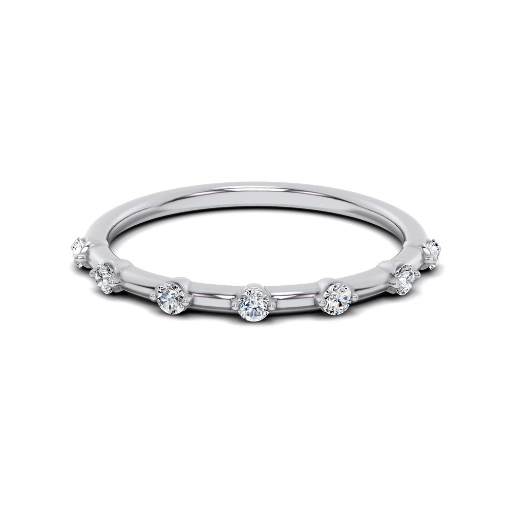 360 degree view of Starlight Spaced Round Diamond Band