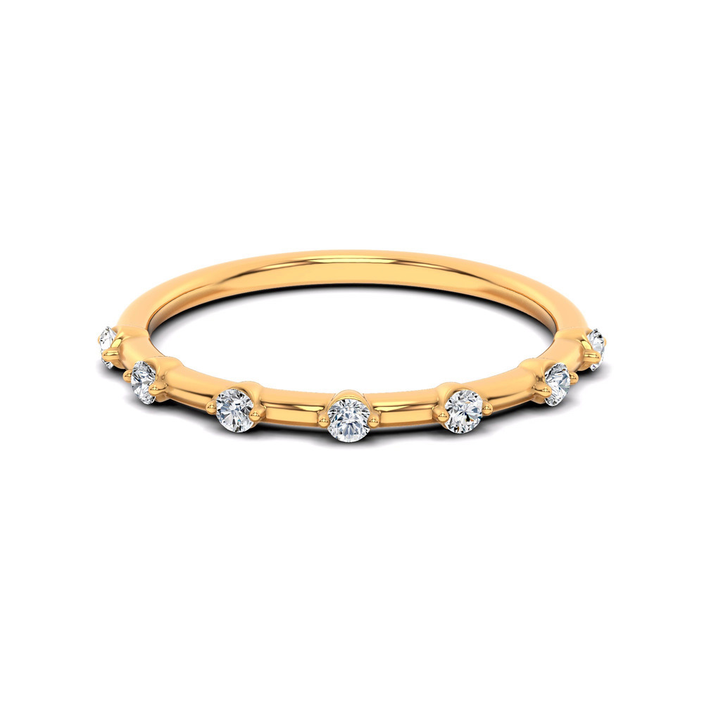360 degree view of Starlight Spaced Round Diamond Band