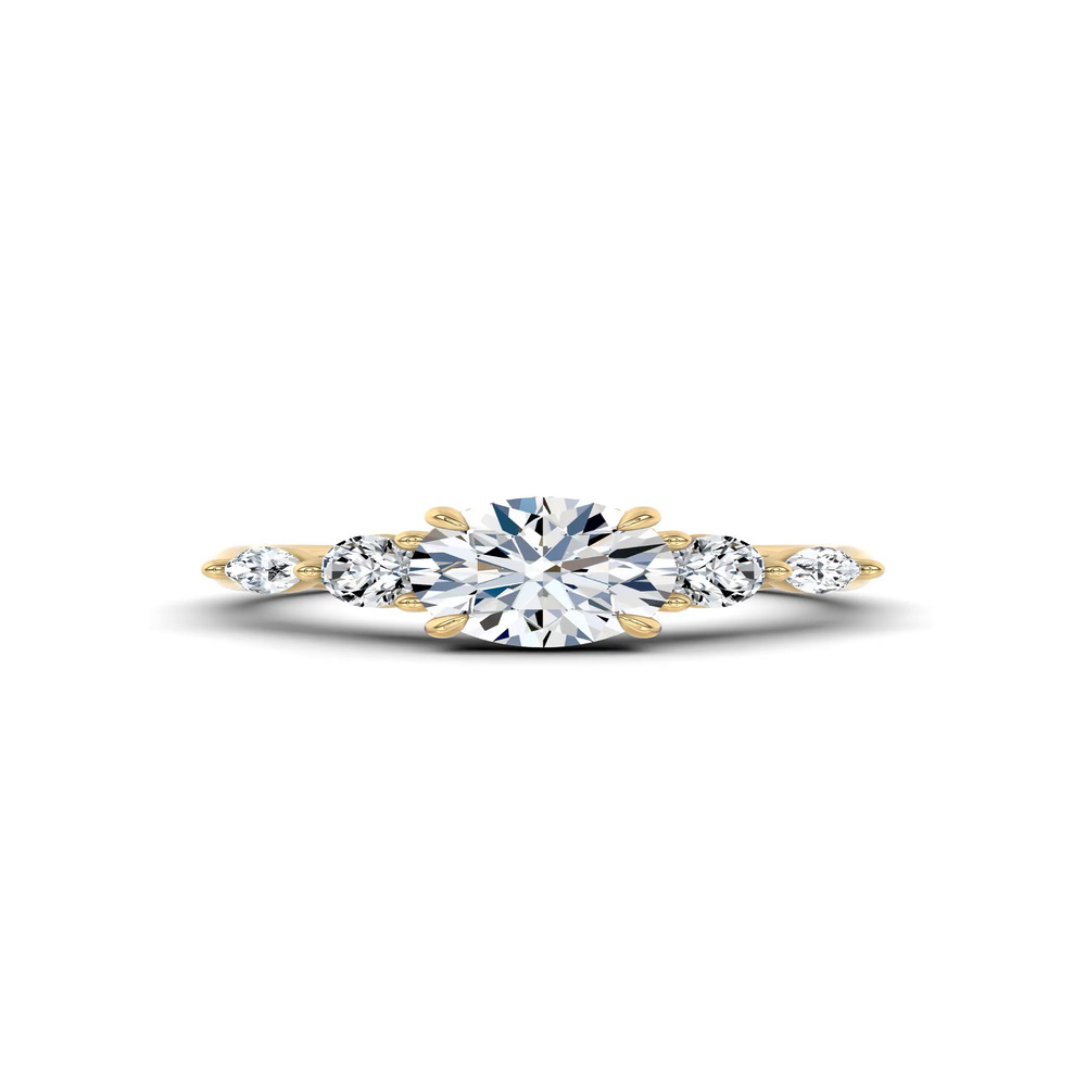 360 degree view of Kerry Mixed Shape Engagement Ring
