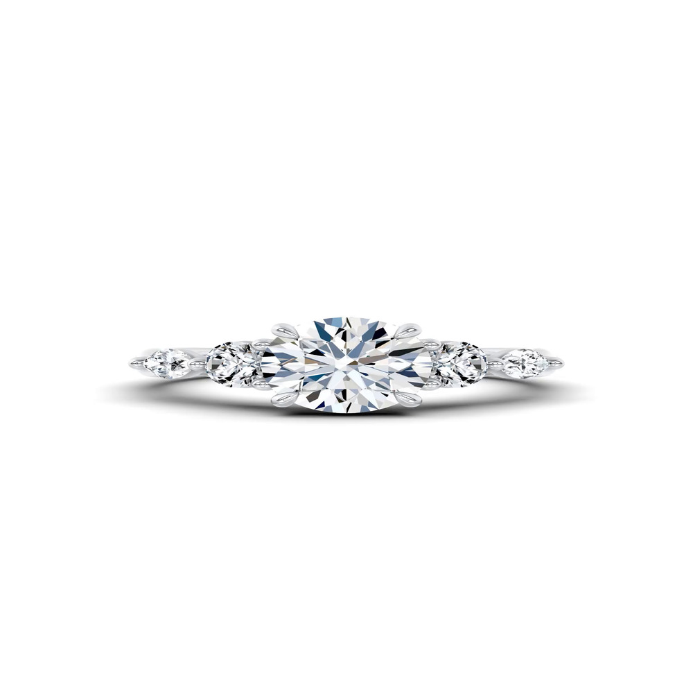 360 degree view of Kerry Mixed Shape Engagement Ring