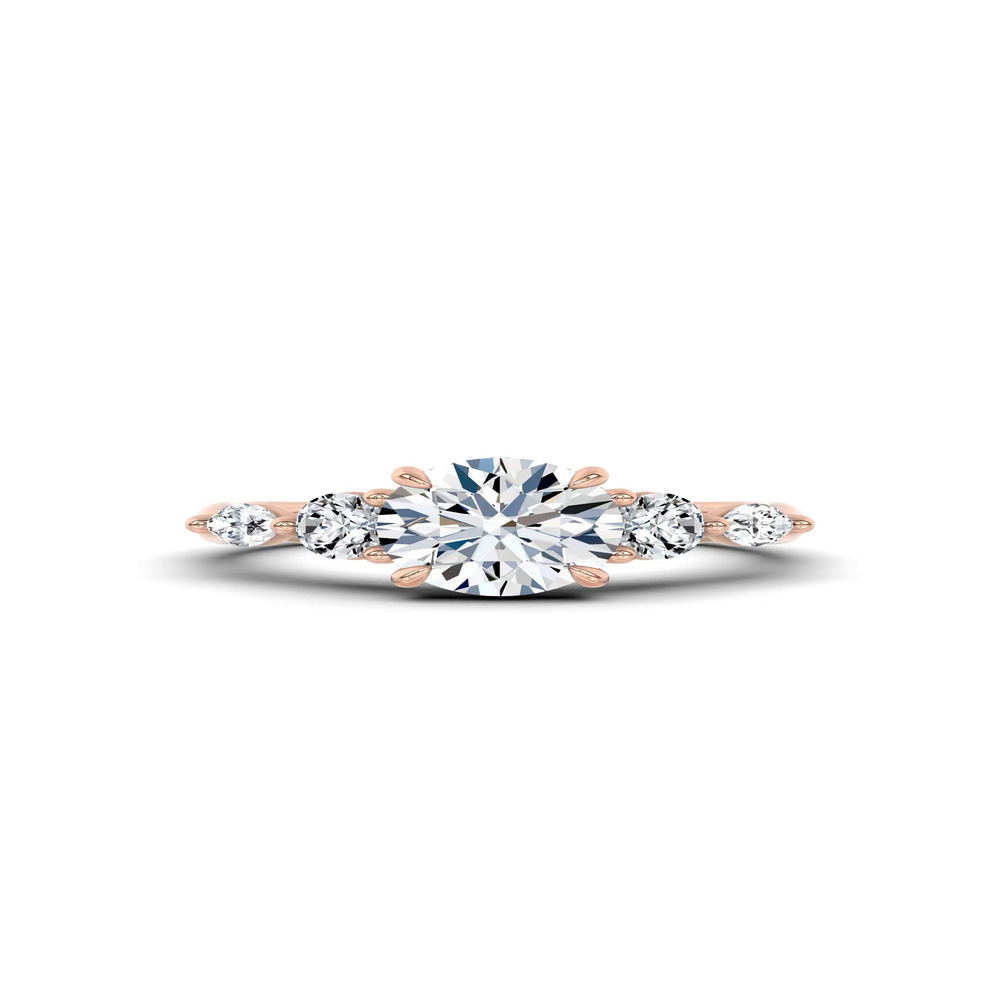 360 degree view of Kerry Mixed Shape Engagement Ring
