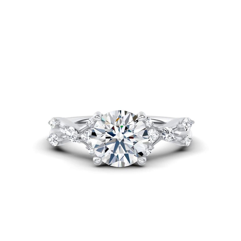 360 degree view of Jardin Valentina Mixed Shape Engagement Ring by Christian Siriano