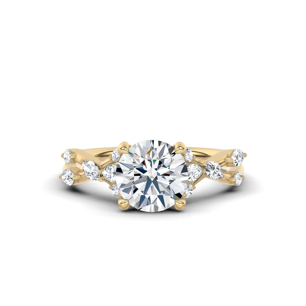 360 degree view of Jardin Valentina Mixed Shape Engagement Ring by Christian Siriano
