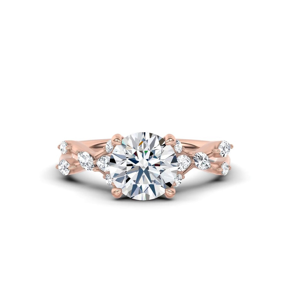360 degree view of Jardin Valentina Mixed Shape Lab Engagement Ring by Christian Siriano