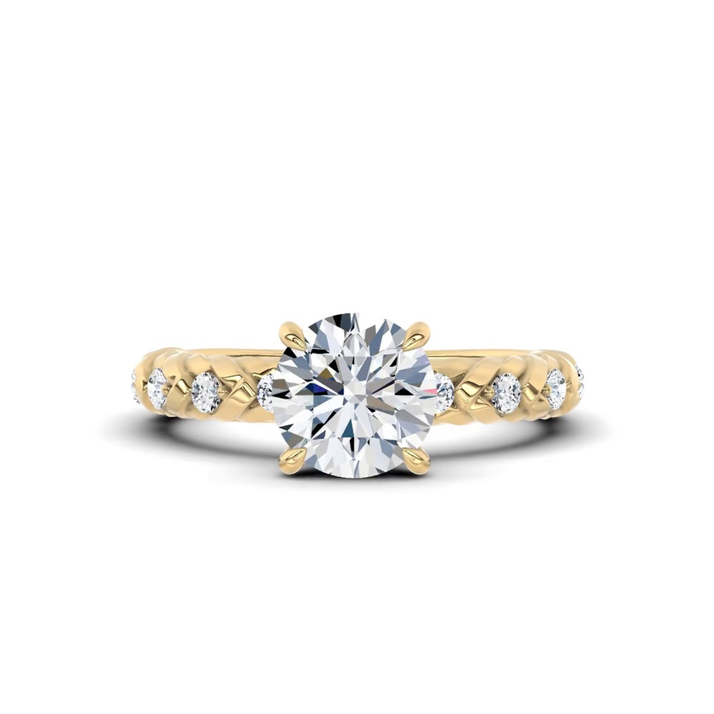 360 degree view of Illume Pavé Lab Engagement Ring by Christian Siriano