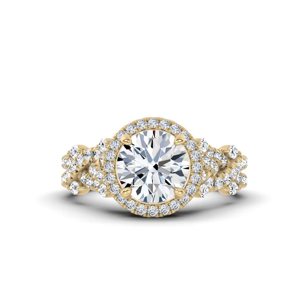 360 degree view of Embellis Lab Engagement Ring by Christian Siriano
