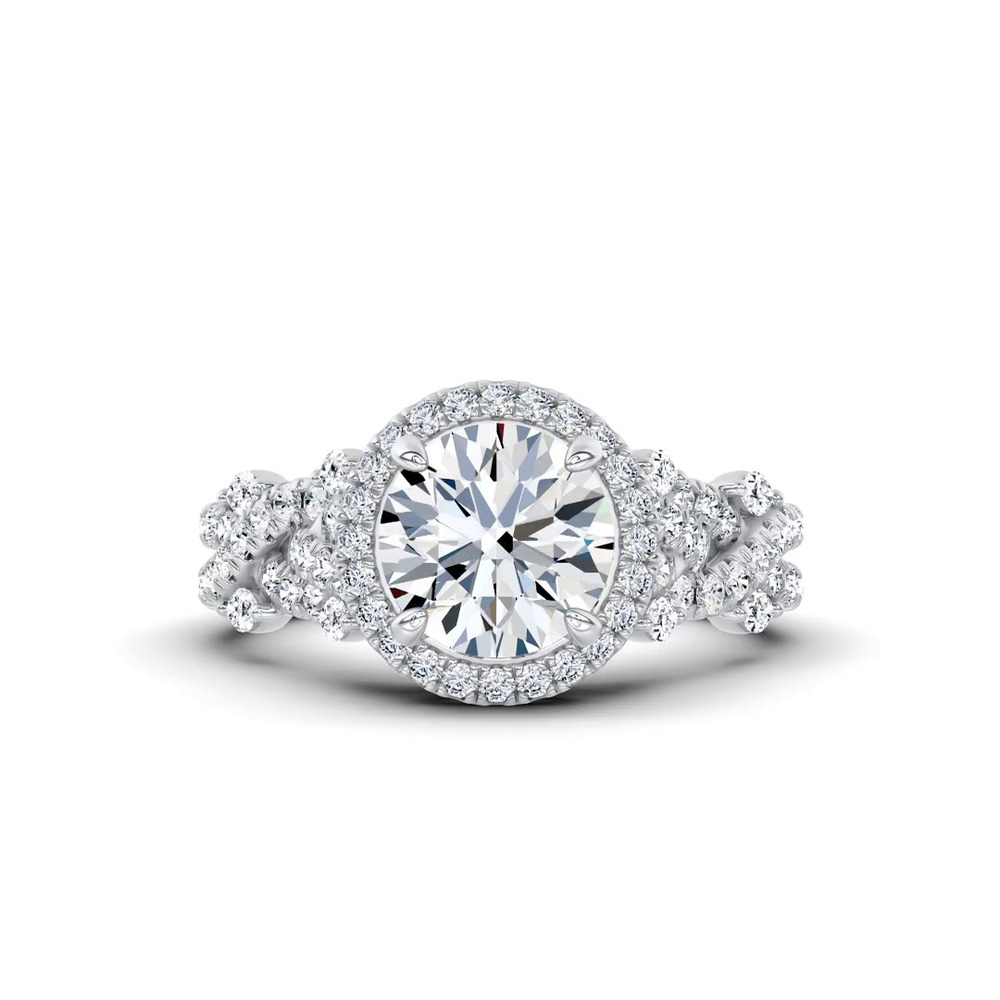 360 degree view of Embellis Lab Engagement Ring by Christian Siriano