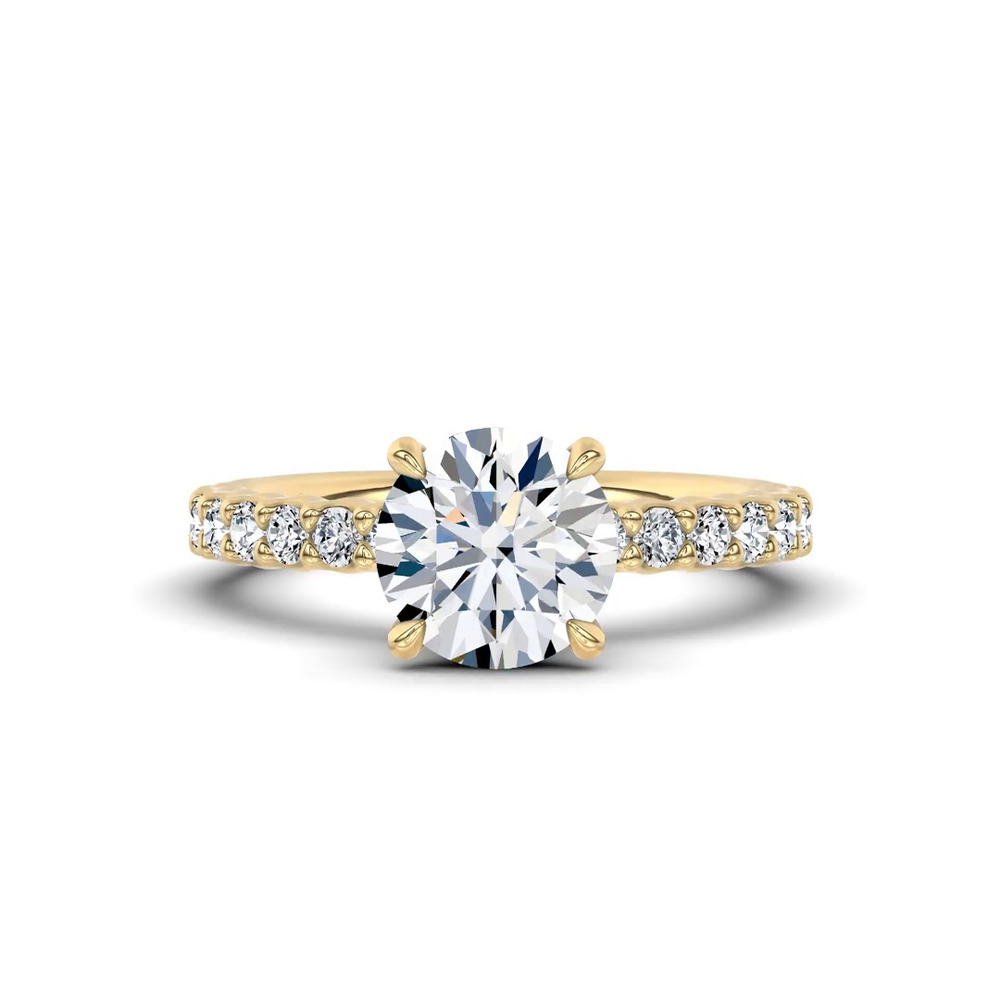 360 degree view of Fleuron Lab Engagement Ring by Christian Siriano