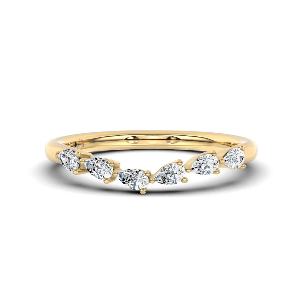 360 degree view of Luminous Curved Pear Band by Christian Siriano