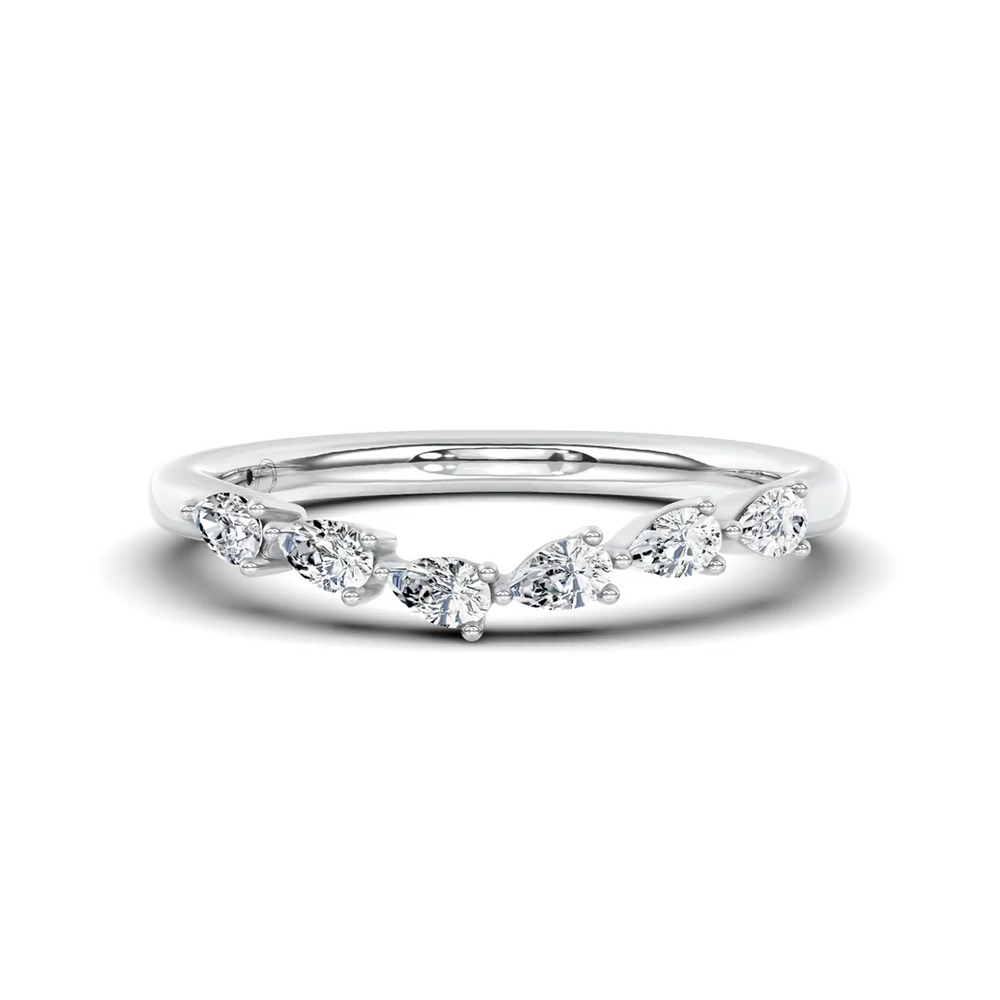 360 degree view of Luminous Curved Pear Band by Christian Siriano