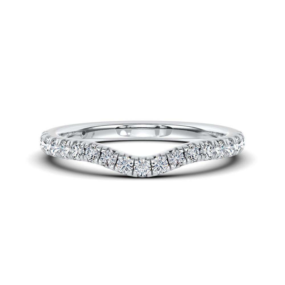 360 degree view of Octave Curved Pavé Lab Band by Christian Siriano