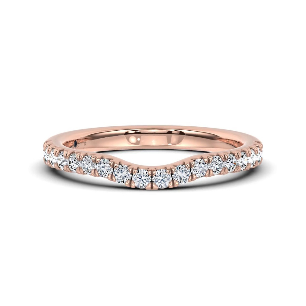 360 degree view of Vive Contoured Pavé Band by Christian Siriano