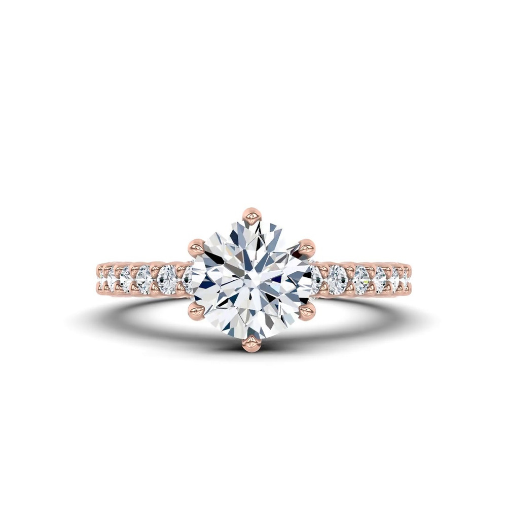 360 degree view of Sculpted Light Lab Engagement Ring by Christian Siriano