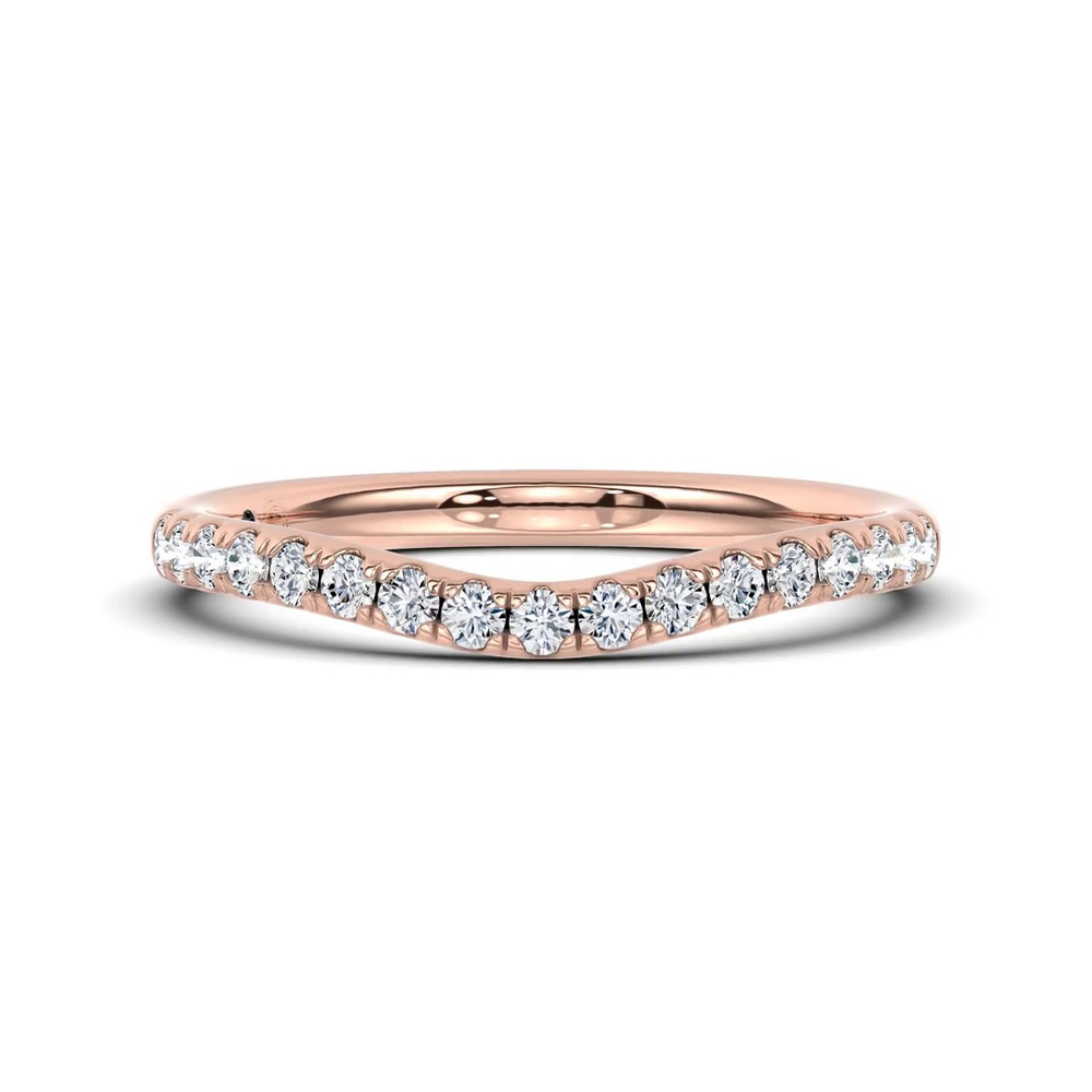 360 degree view of Cascata Contoured Pavé Band by Christian Siriano