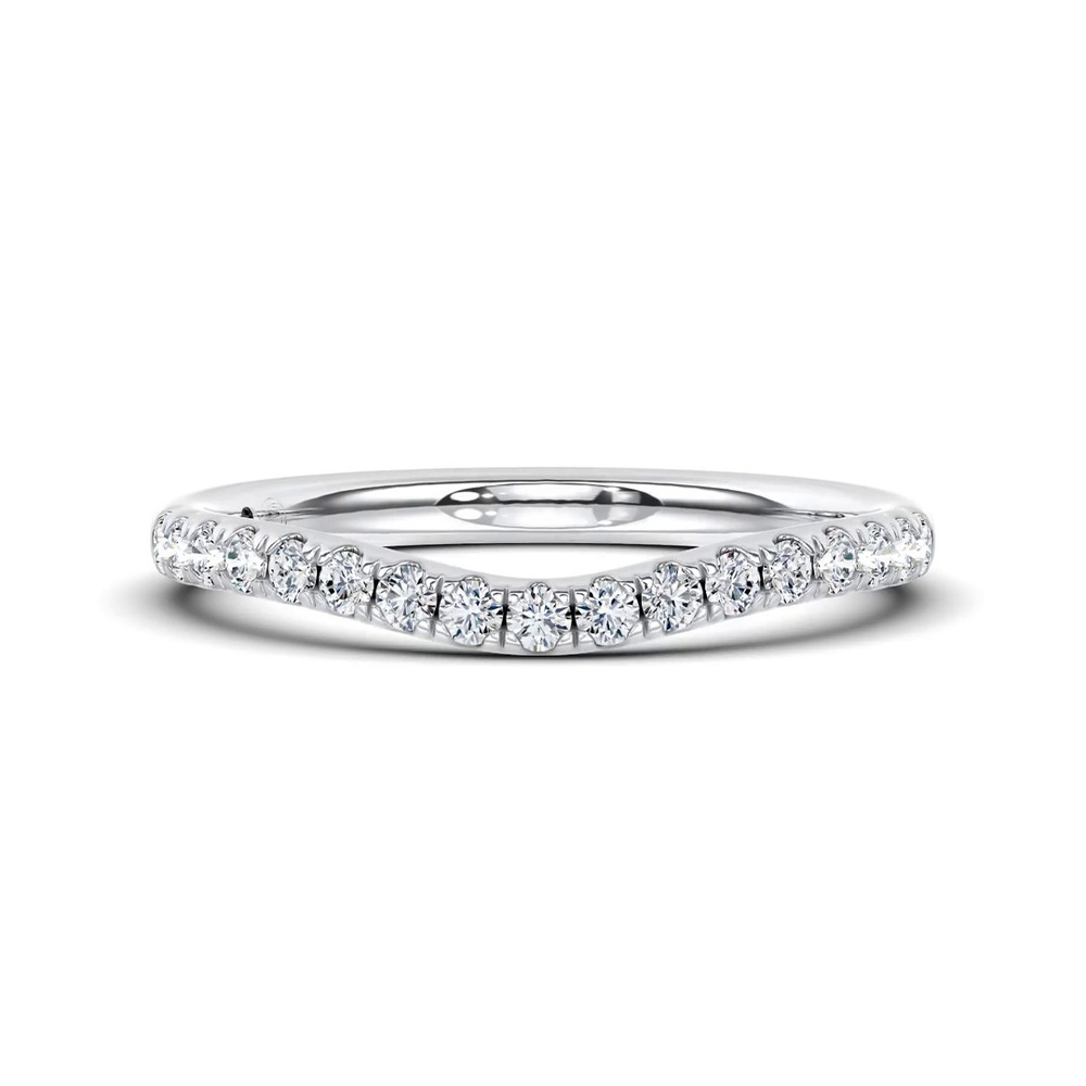 360 degree view of Cascata Contoured Pavé Lab Band by Christian Siriano