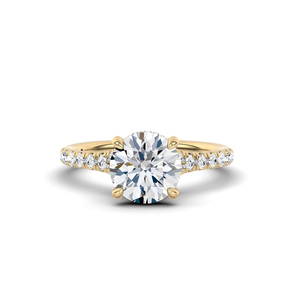 360 degree view of Cascata Halo Engagement Ring by Christian Siriano