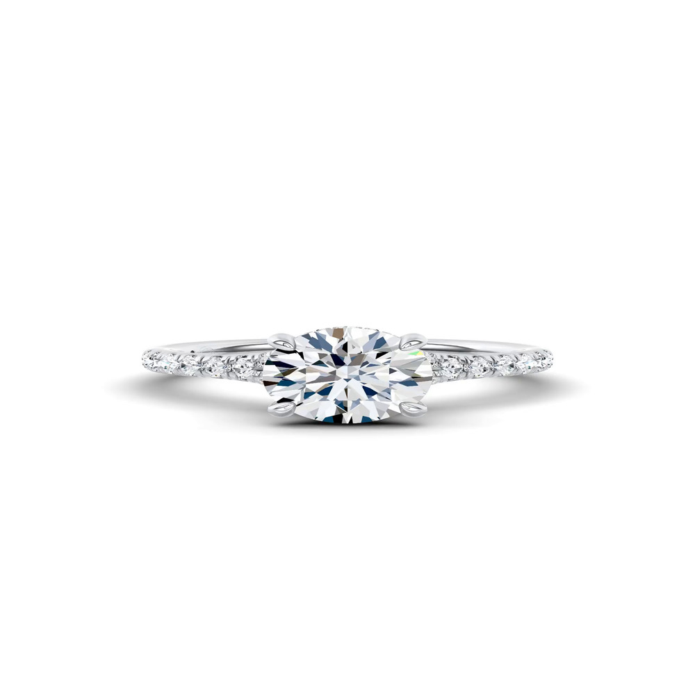 360 degree view of Cascata Halo Engagement Ring by Christian Siriano