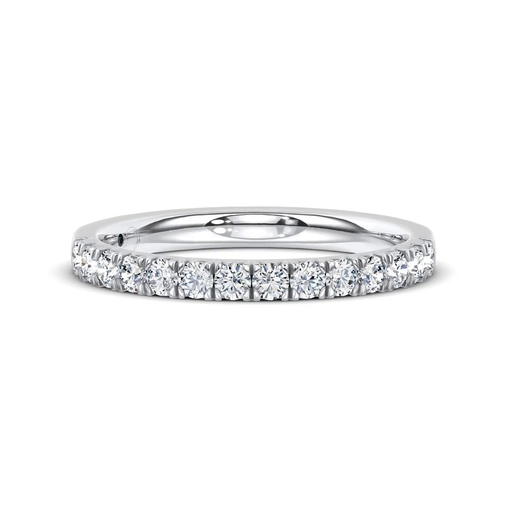 360 degree view of Joye French Pavé Band by Christian Siriano