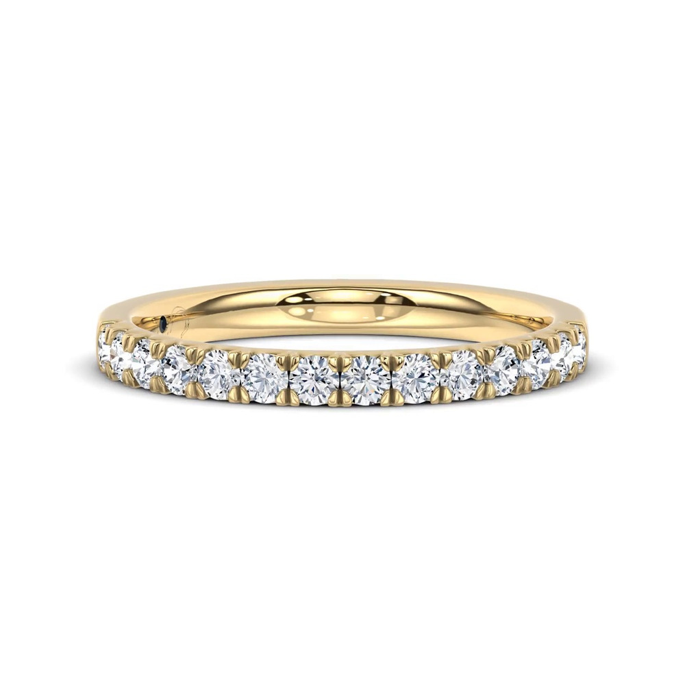 360 degree view of Joye French Pavé Band by Christian Siriano