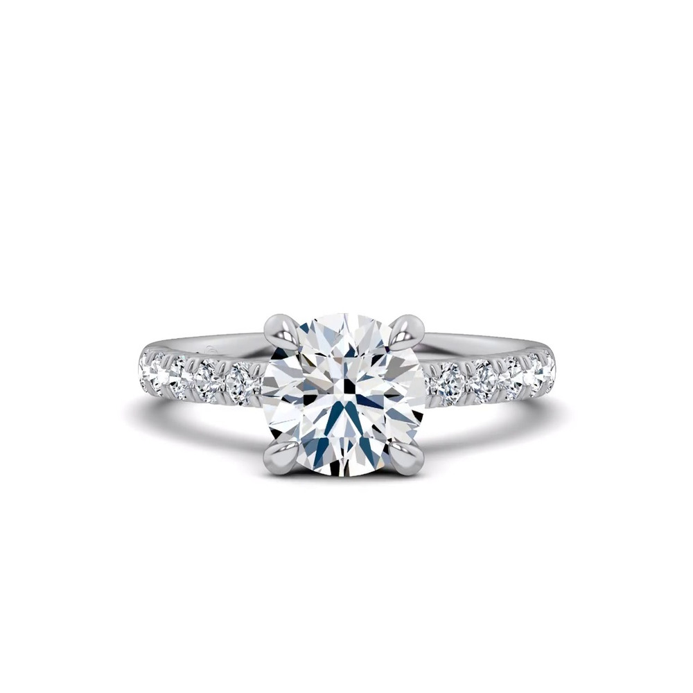 360 degree view of Joye Pavé Lab Engagement Ring by Christian Siriano