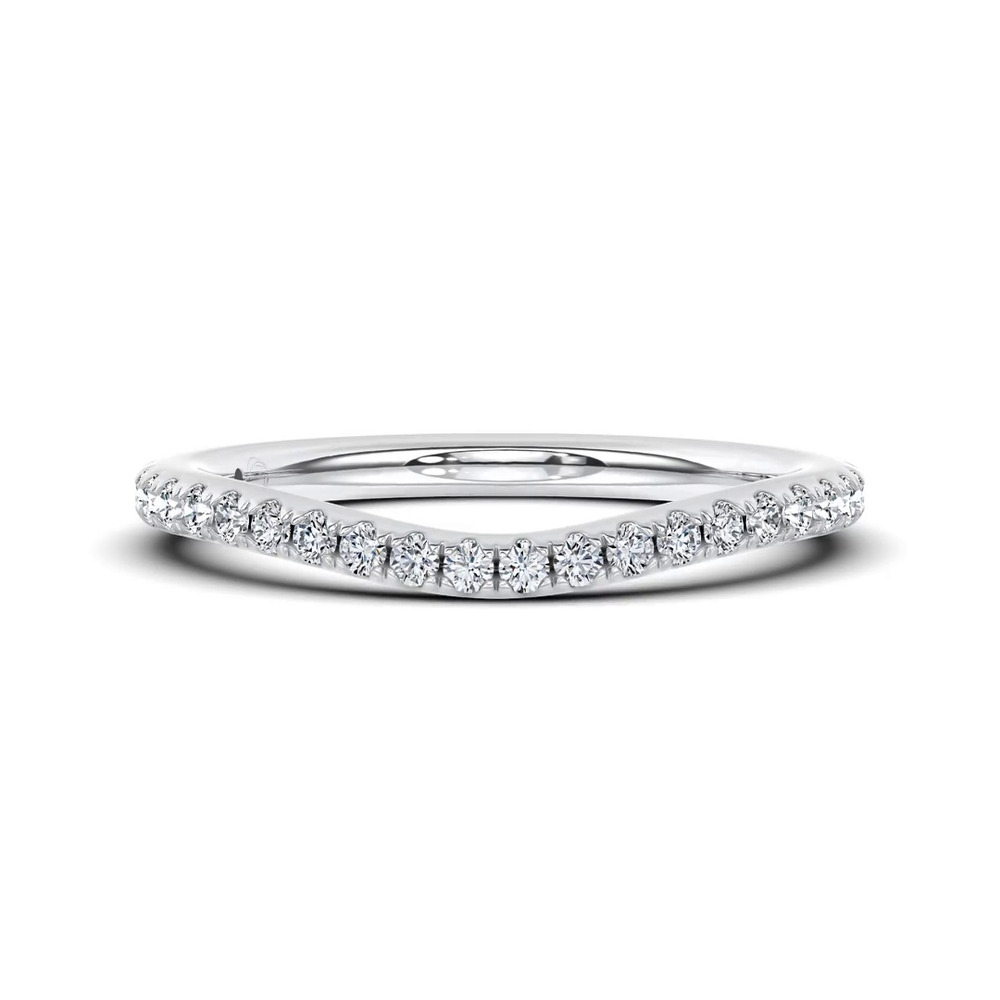360 degree view of Classic Pavé Band by Christian Siriano
