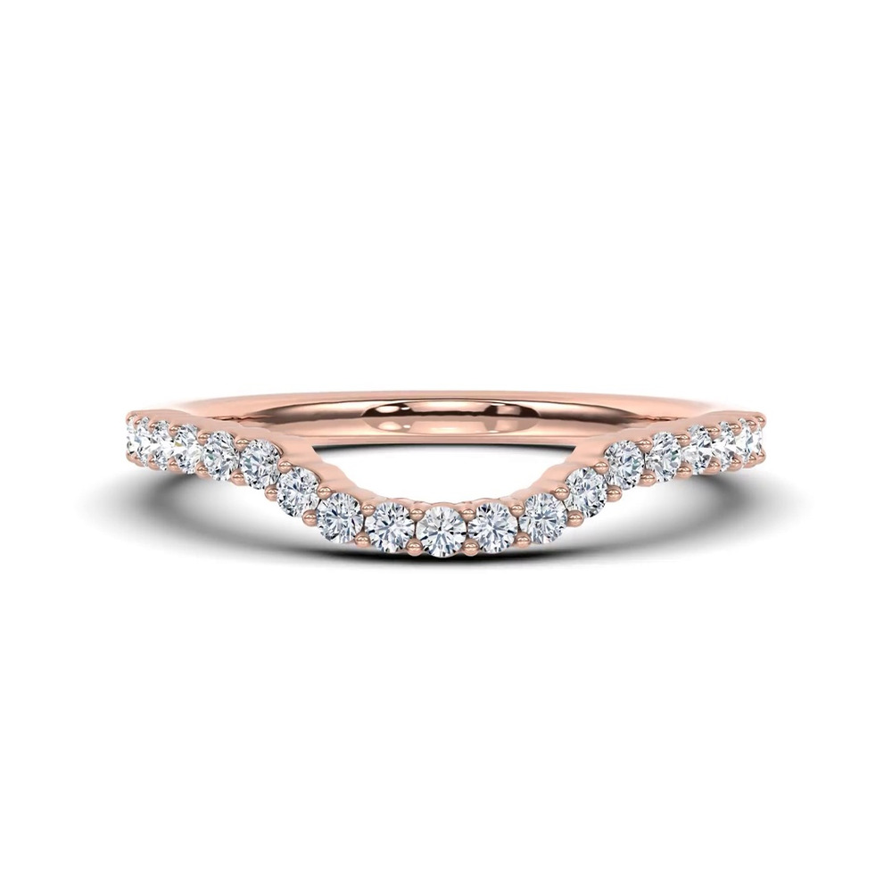 360 degree view of Dorian Contour Pavé Band