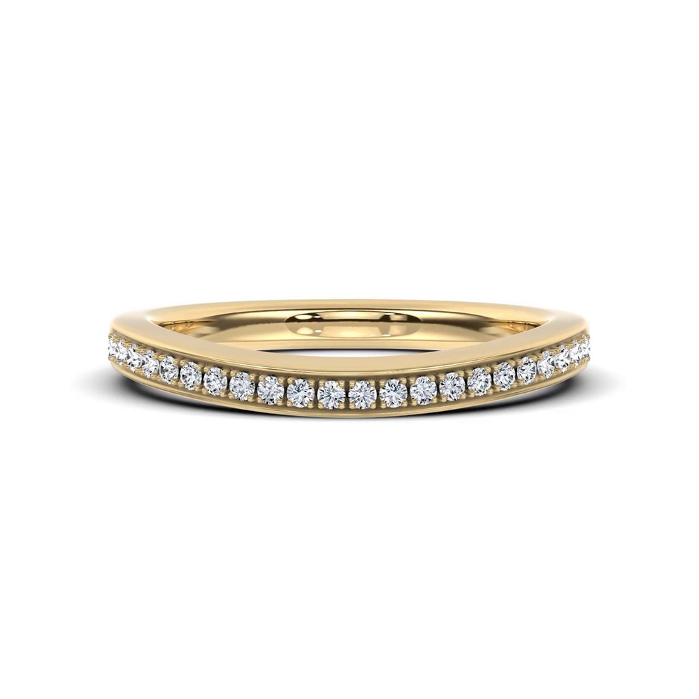 360 degree view of Jenna Contour Pavé Lab Band