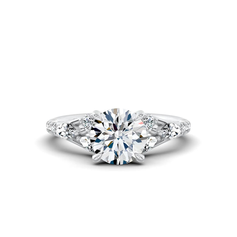 360 degree view of Poise Pavé Lab Engagement Ring by Christian Siriano