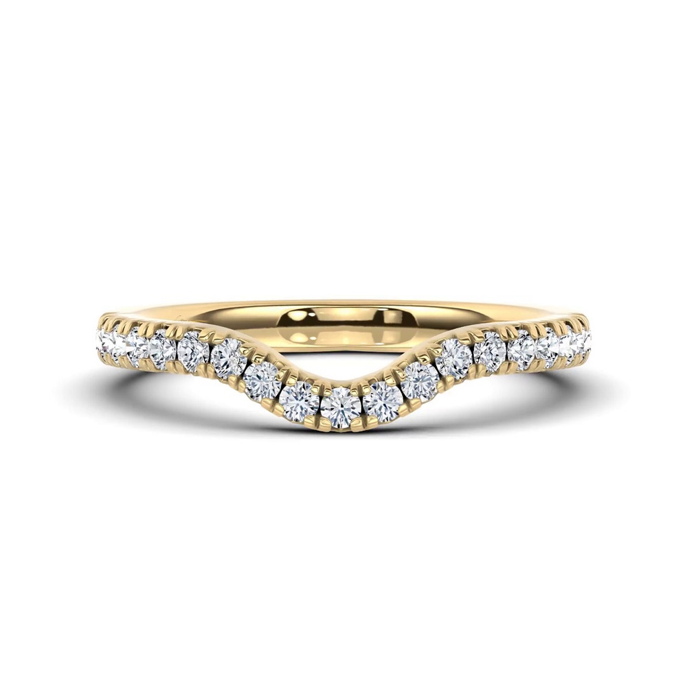 360 degree view of Moonlit Veil Contour Band by Christian Siriano