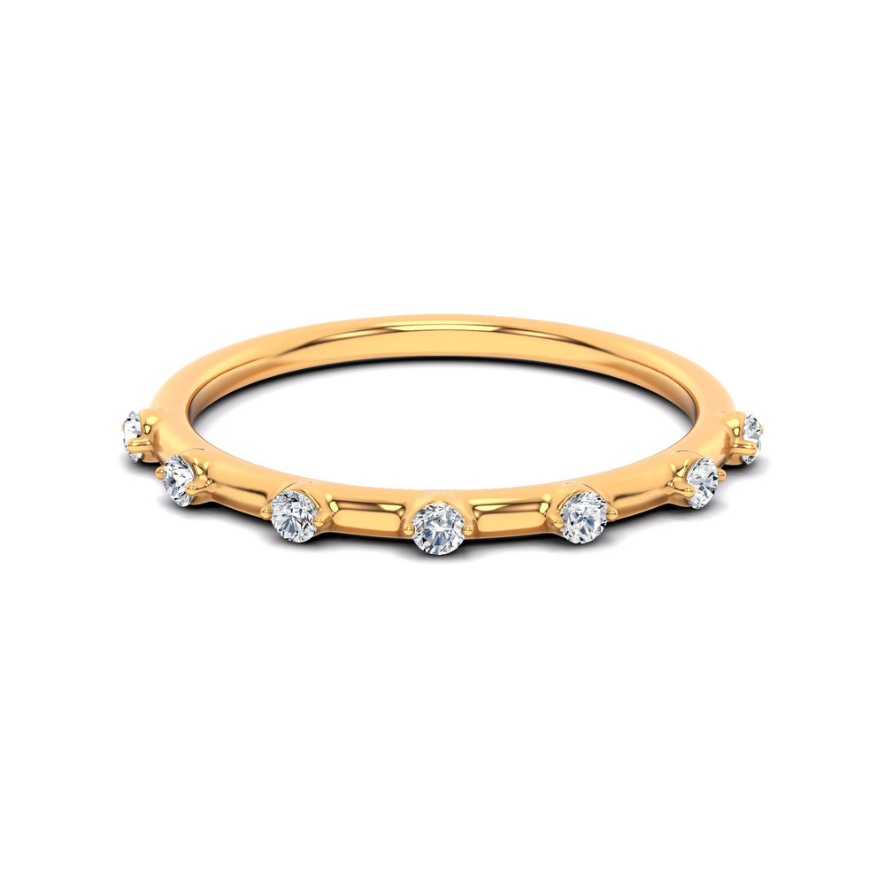 360 degree view of Starlight Spaced Diamond Band