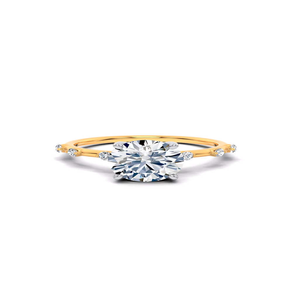 360 degree view of Starlight Spaced Diamond Engagement Ring