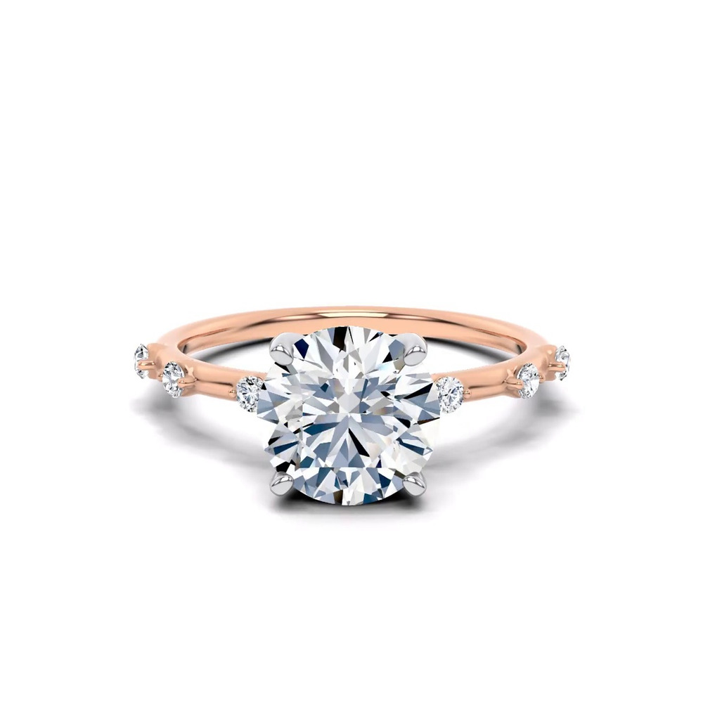360 degree view of Starlight Spaced Diamond Engagement Ring