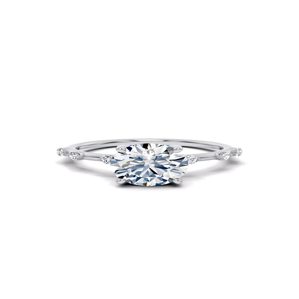 360 degree view of Starlight Spaced Diamond Engagement Ring