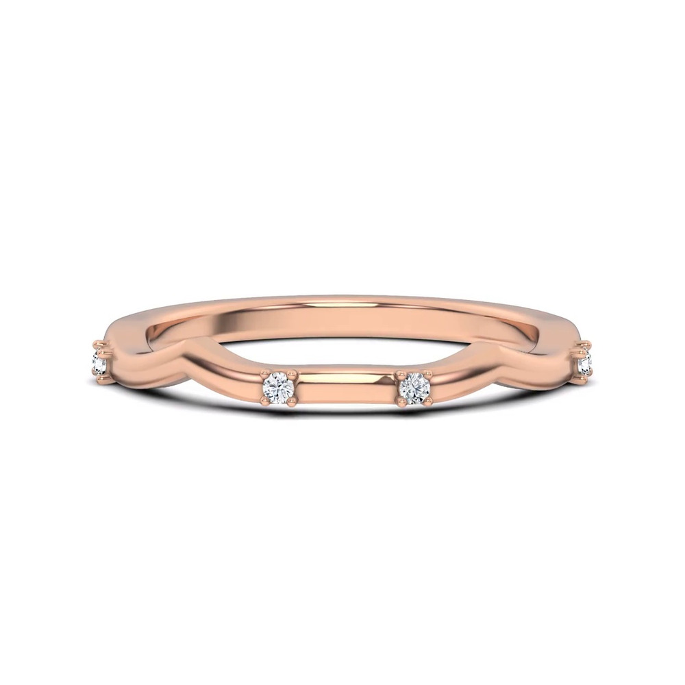 360 degree view of Tira Contour Diamond Band