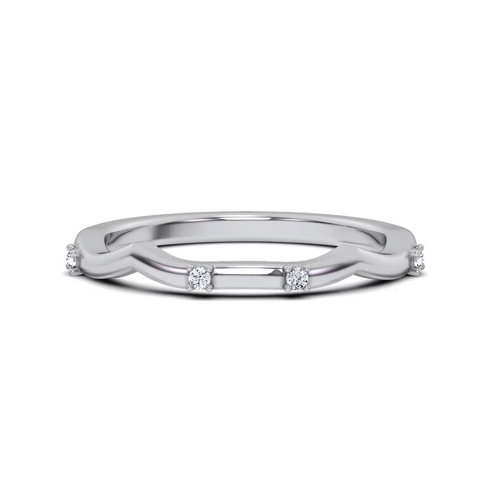 360 degree view of Tira Contour Diamond Band