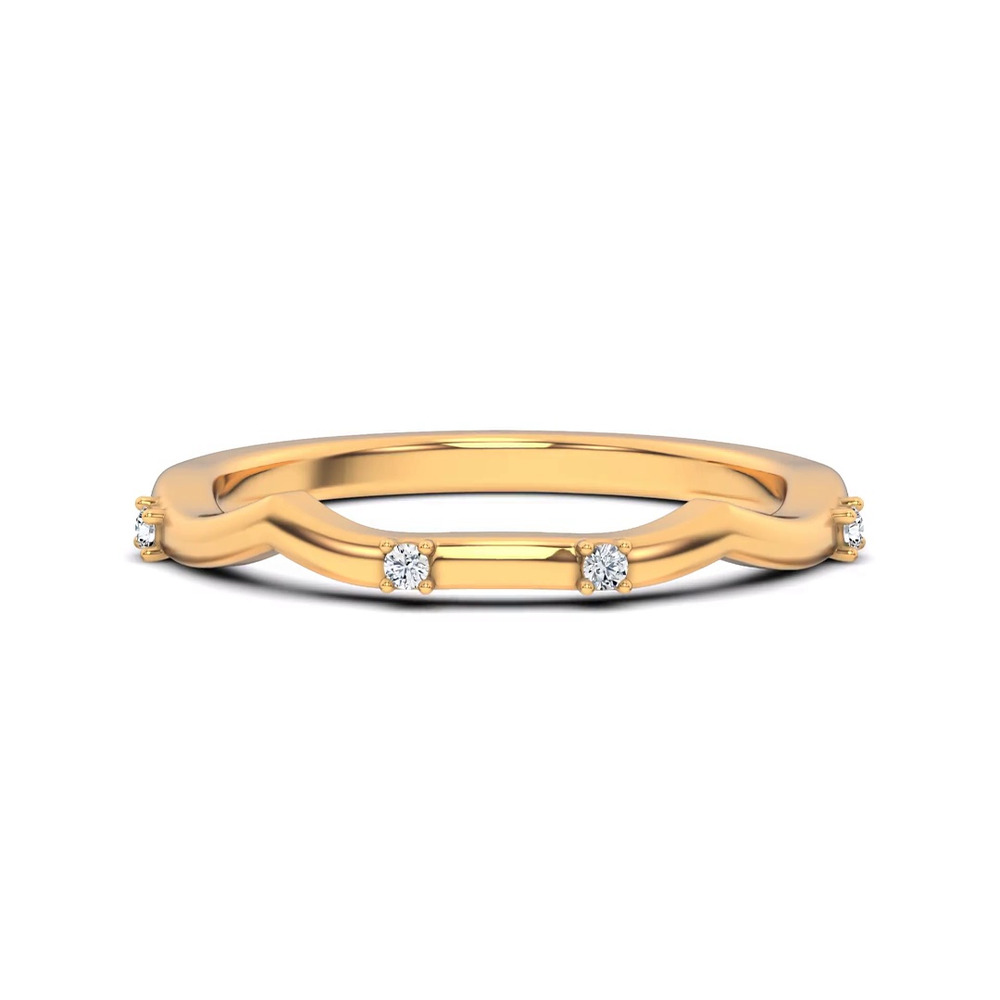 360 degree view of Tira Contour Diamond Band