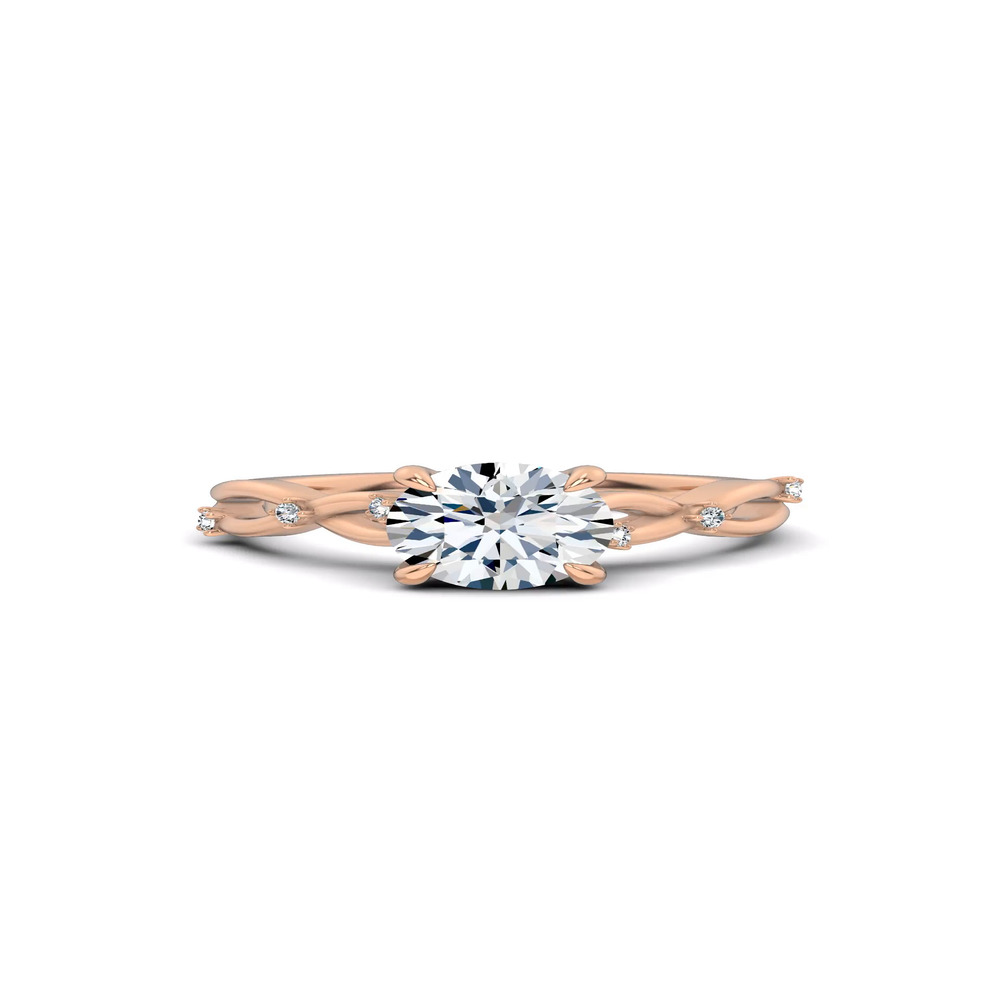 360 degree view of Tira Twist Engagement Ring