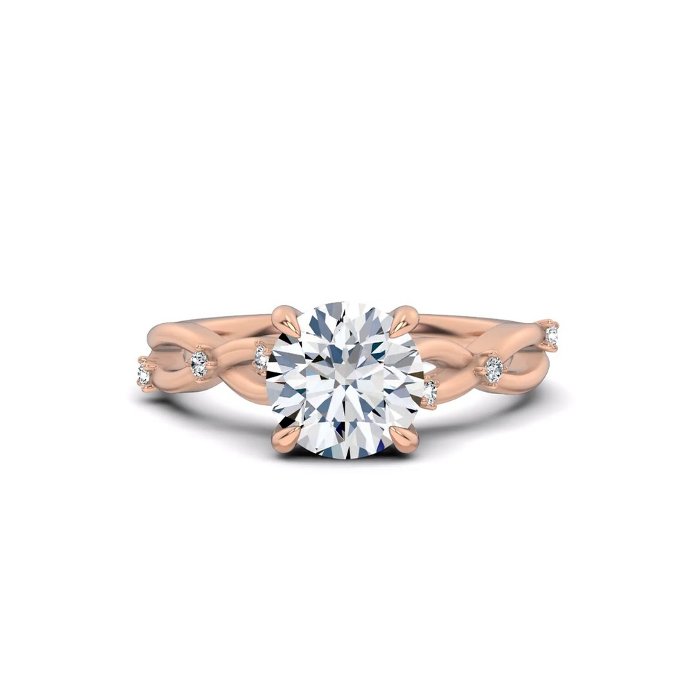 360 degree view of Tira Twist Engagement Ring